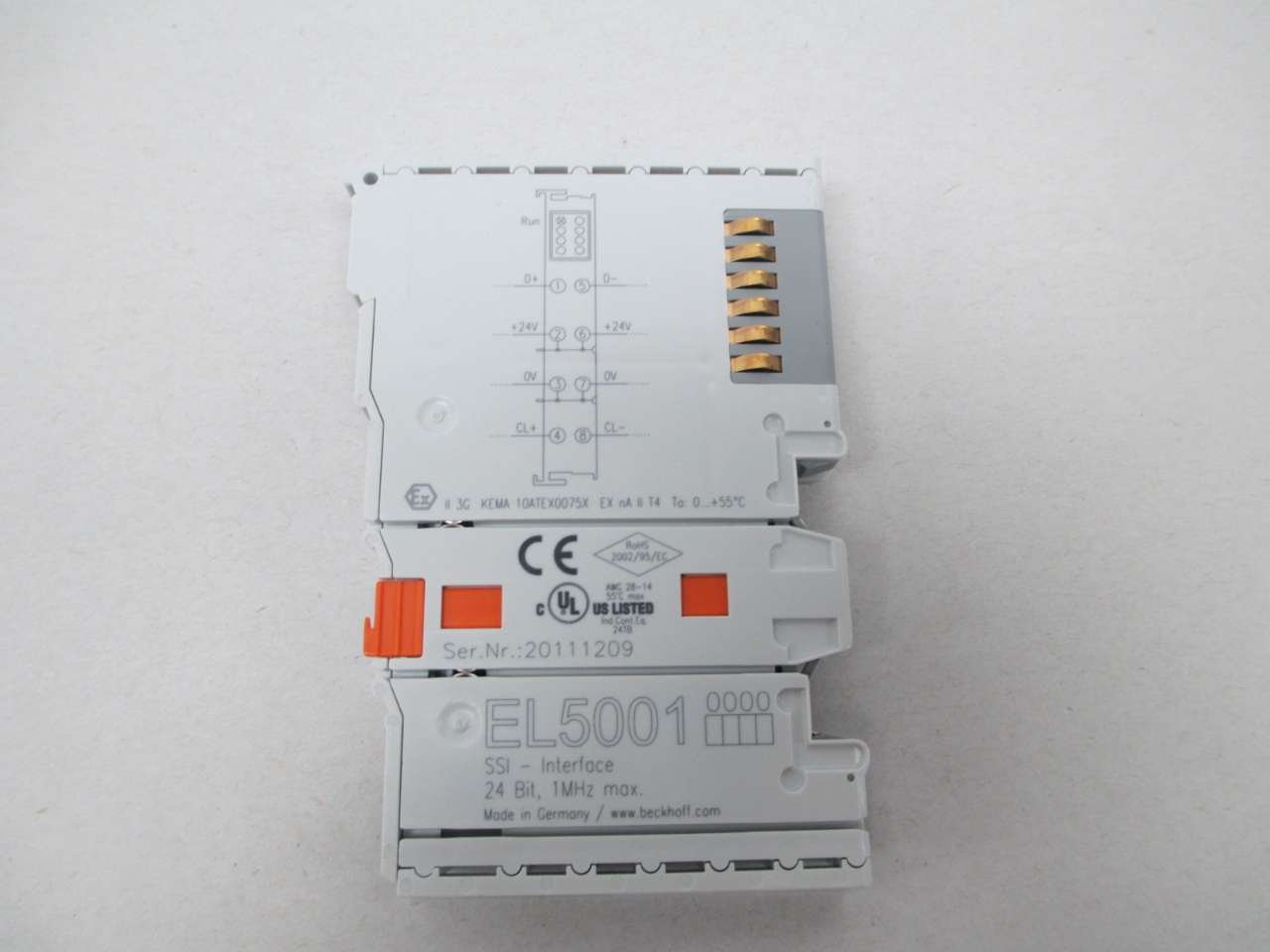 Beckhoff EL5001 EtherCAT Terminal SSI Encoder Interface Module - Vue 4