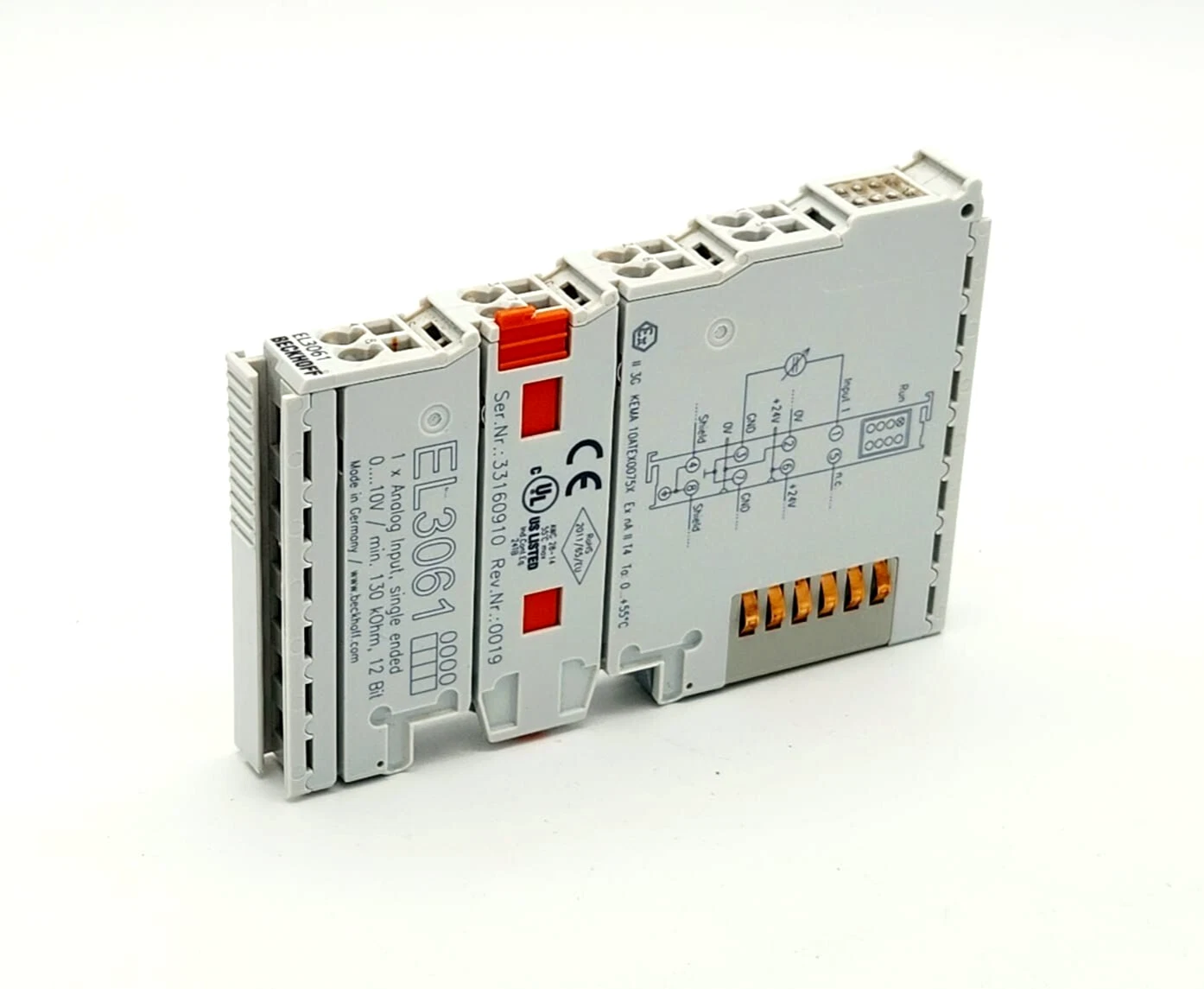 Beckhoff EL3061 EtherCAT Terminal Channel Analog Input - Vue 6